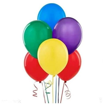 Image de 12" RAINBOW ASSORTED COLORS BALLOONS 10/pkg