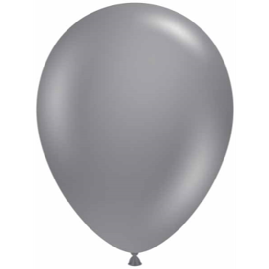 Picture of 5" GRAY SMOKE LATEX BALLOONS - TUFTEK