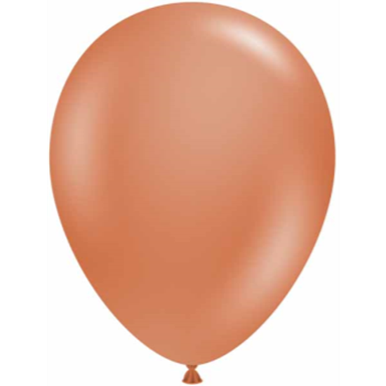 Image sur 11" BURNT ORANGE LATEX BALLOONS - TUFTEK