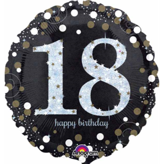 Picture of 18" FOIL - SPARKLING 18TH BIRTHDAY