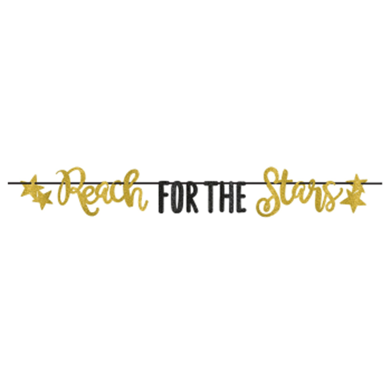 Picture of DECOR - REACH FOR THE STARS LETTER BANNER