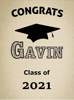 Picture of LAWN YARD SIGN - GRAD - ADD A NAME