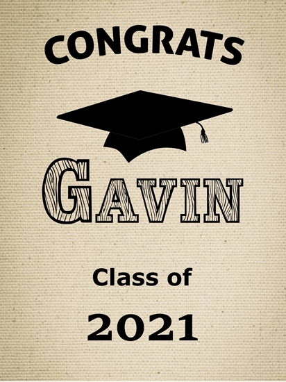 Picture of LAWN YARD SIGN - GRAD - ADD A NAME