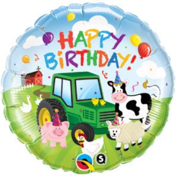 Picture of 18" FOIL - BARNYARD ANIMALS HAPPY BIRTHDAY