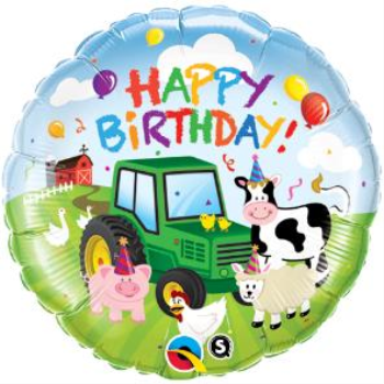 Image de 18" FOIL - BARNYARD ANIMALS HAPPY BIRTHDAY