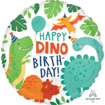 Picture of 18" FOIL - DINOMITE DINOSAUR PARTY BIRTHDAY