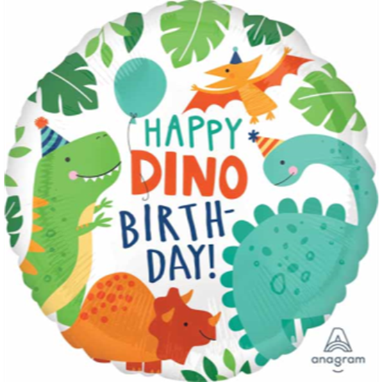 Picture of 18" FOIL - DINOMITE DINOSAUR PARTY BIRTHDAY