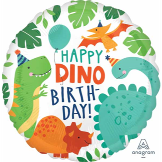 Image sur 18" FOIL - DINOMITE DINOSAUR PARTY BIRTHDAY