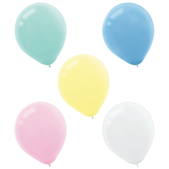 Picture of 5" PASTEL ASSORTED LATEX BALLOONS 50/PKG