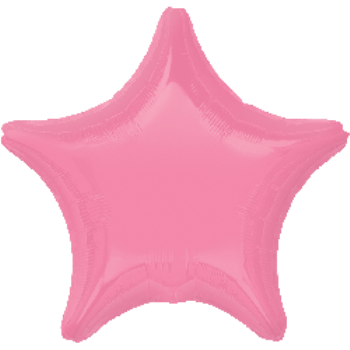 Image de 18" FOIL - METALLIC BUBBLE GUM PINK STAR