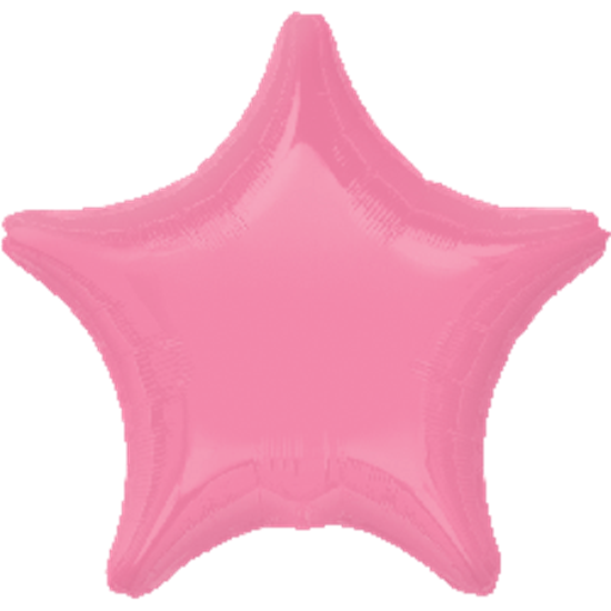 Image sur 18" FOIL - METALLIC BUBBLE GUM PINK STAR