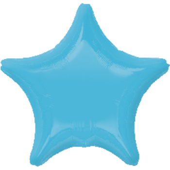Picture of 18" FOIL - METALLIC CARIBBEAN BLUE STAR