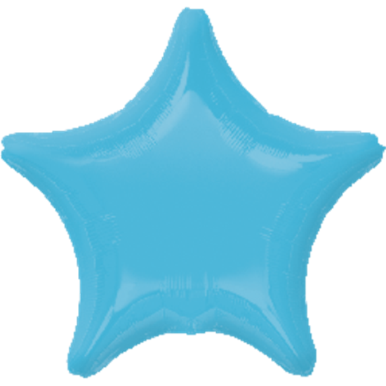 Picture of 18" FOIL - METALLIC CARIBBEAN BLUE STAR