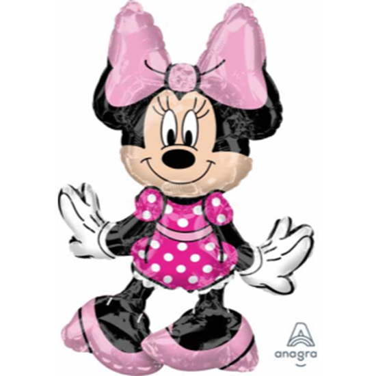 Image sur 24" TABLETOP - MINNIE MOUSE FOIL BALLOON - AIR FILLED