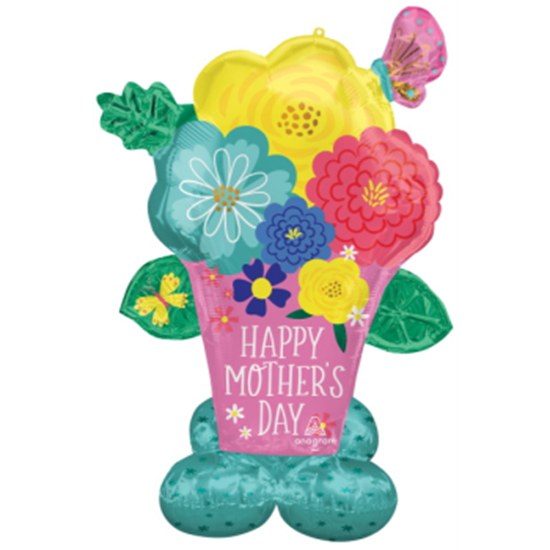 Picture of AIRLOONZ - MOTHER'S DAY FLOWER POT - AIR FILLED