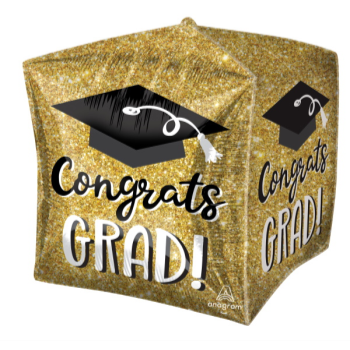 Image de 15'' CONGRATS GRAD SPARKLE CUBEZ FOIL