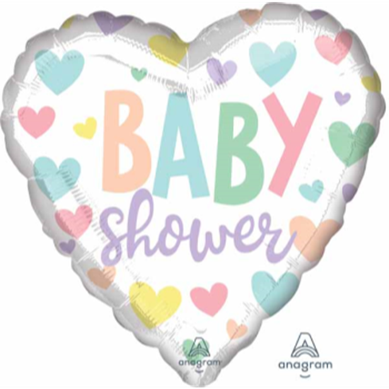 Picture of 18" FOIL - BABY SHOWER HEART