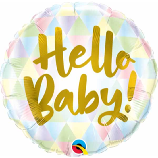 Image sur 18" FOIL - HELLO BABY! 