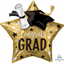 Image de 28" FOIL - GRAD STAR CAP DIPLOMA SUPERSHAPE