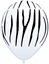 Image de HELIUM FILLED SINGLE 11" BALLOON - PRINTED -  ANIMAL PRINT - ZEBRA