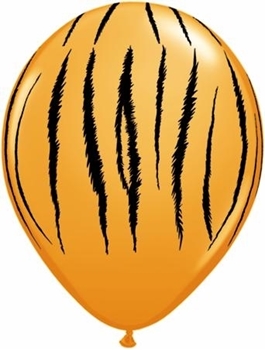 Image de HELIUM FILLED SINGLE 11" BALLOON - PRINTED -  ANIMAL PRINT - TIGER