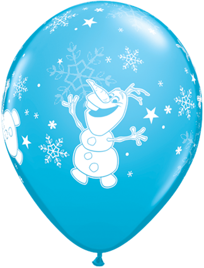 Picture of HELIUM FILLED SINGLE 11" BALLOON - PRINTED -  LICENSE - FROZEN OLAF