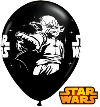 Picture of HELIUM FILLED SINGLE 11" BALLOON - PRINTED -  LICENSE - STAR WARS