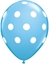 Image de HELIUM FILLED SINGLE 11" BALLOON - PRINTED -  GENDER REVEAL - BLUE POLKA DOTS