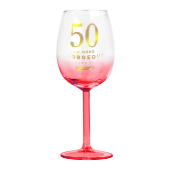 Image de 50TH WINE GLASS - GORGEOUS WINE GLASS