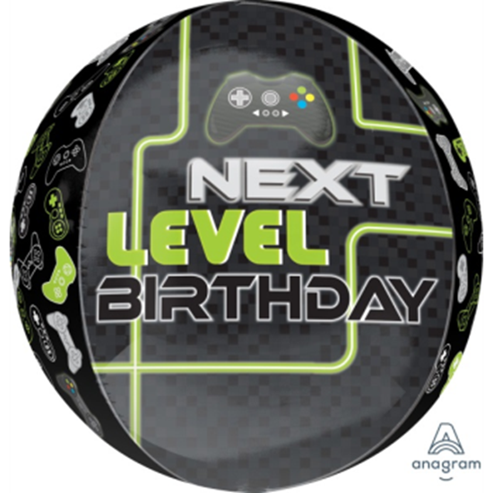 Picture of 21'' LEVEL UP GAME BIRTHDAY ORBZ BALLOON 
