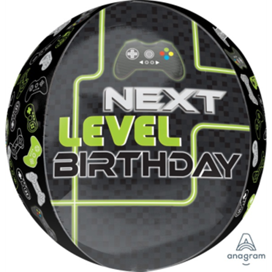 Image sur 21'' LEVEL UP GAME BIRTHDAY ORBZ BALLOON 