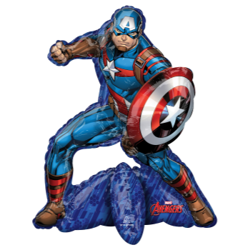 Picture of 24" TABLETOP - CAPTAIN AMERICA FOIL BALLOON - AIR FILLED