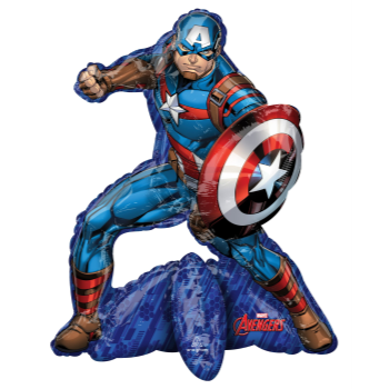 Image de 24" TABLETOP - CAPTAIN AMERICA FOIL BALLOON - AIR FILLED