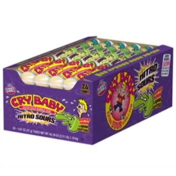 Picture of 1 PACK CRY BABY NITRO SOUR GUMBALLS - 9CT