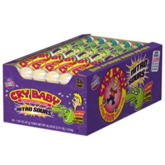Picture of 1 PACK CRY BABY NITRO SOUR GUMBALLS - 9CT