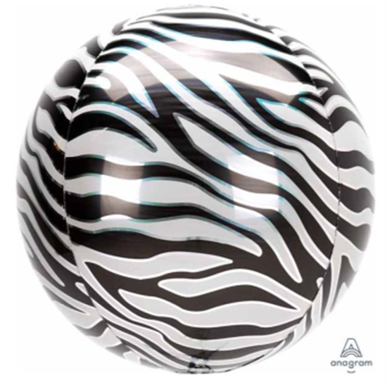 Picture of 21'' ZEBRA PRINT ORBZ BALLOON 