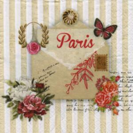 Image sur LETTER FROM PARIS - LUNCHEON NAPKINS