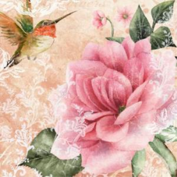 Picture of PINK FLOWER - LUNCHEON NAPKINS
