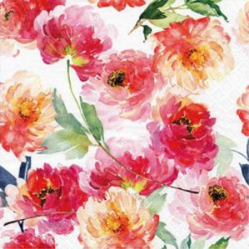 Picture of PINK FLORAL - LUNCHEON NAPKINS
