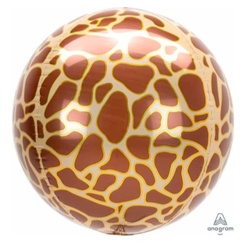 Image de 21'' GIRAFFE PRINT ORBZ BALLOON 