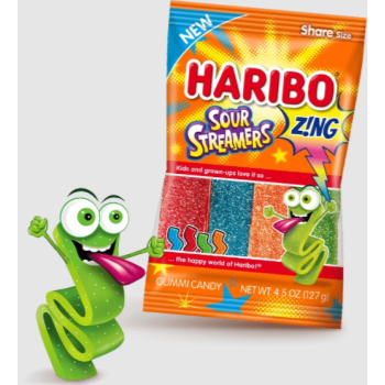 Image de 1 PACK HARIBO ZING SOUR STREAMERS