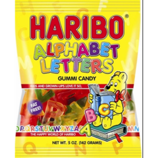Picture of 1 PACK HARIBO ALPHABET LETTERS