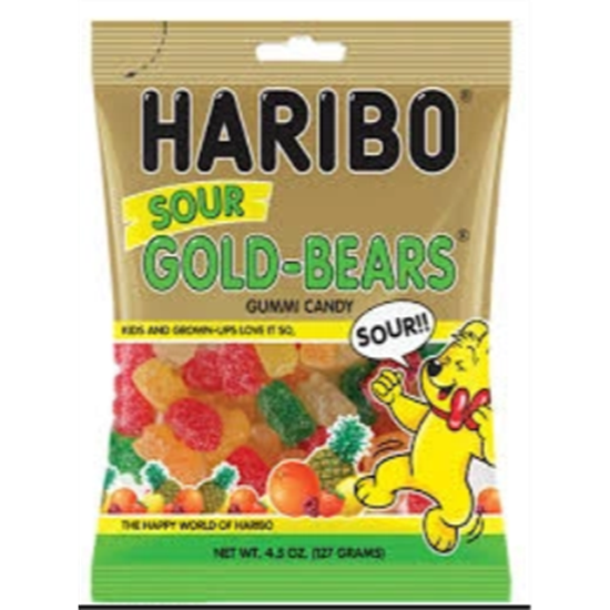 Picture of 1 PACK HARIBO SOUR GOLD BEARS