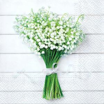 Picture of WHITE BOUQUET - LUNCHEON NAPKINS