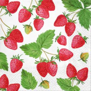 Image de STRAWBERRIES - LUNCHEON NAPKINS