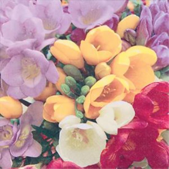 Image sur COLORFUL FLOWERS - LUNCHEON NAPKINS