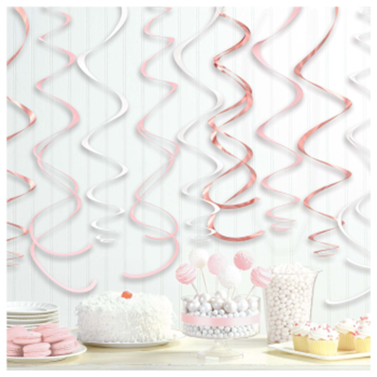 Image sur ROSE GOLD/BLUSH PLASTIC SWIRLS