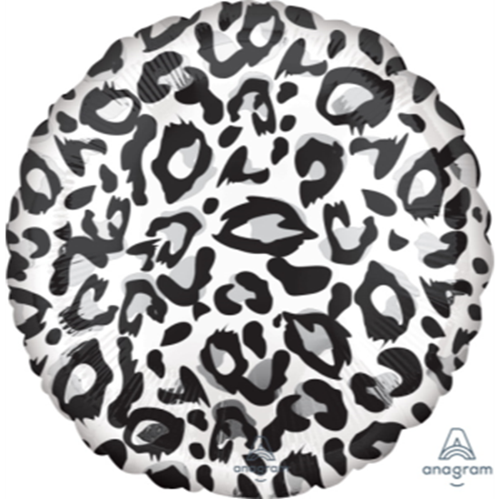 Image sur 18" FOIL - SNOW LEOPARD PRINT