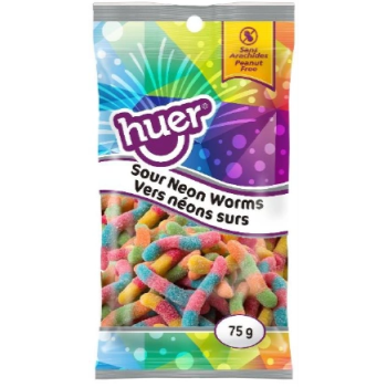 Picture of 1 PACK SOUR NEON WORMS