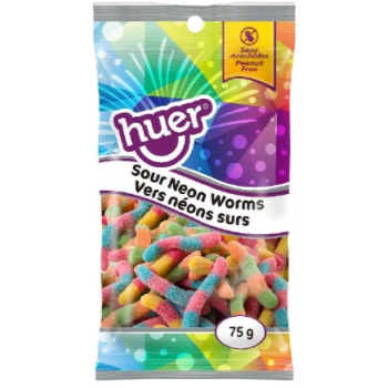 Image de 1 PACK SOUR NEON WORMS